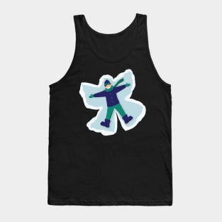 Boy making snow angel Tank Top